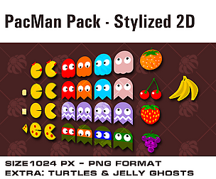 Pac Man - Stylized 2D