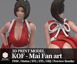 KOF - Fanart Mai 3D print model