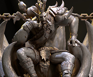 World of warcraft Voljin statue fanart - 3D print