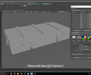 Baking inside Maya 2016 Extension 2