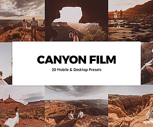 20 Canyon Film Lightroom Presets and LUTs
