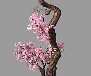 Hundred Forests-Plants-Pink Flower Tree 03