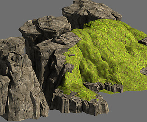 Grassland-Vegetation-Grass and Rock 06