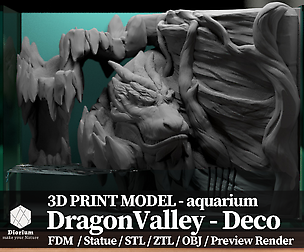 3D Aquarium Dragon Valley 3D print model