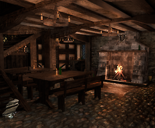 3D Fantasy Tavern (+ Interior and 39 props)