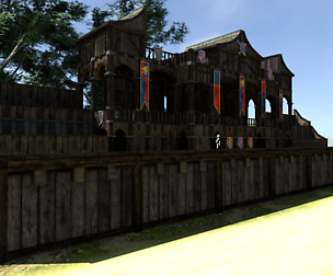 3D Medieval Modular Jousting Arena