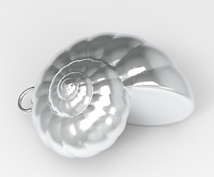 Shell Snail Mollusc Charm 3D Printing Charm