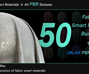 50 Fabric SmartMaterial Bundle+4K Texture_VOL.2