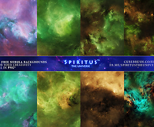 10 FREE NEBULA BACKGROUNDS - PACK 129