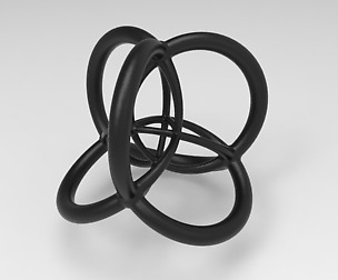 4d Hypersphere Multidimensional Scientific Pendant