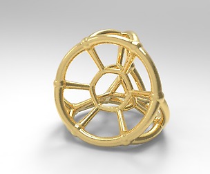 4d Polyhedr Math Art Pendant 3D model