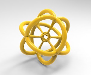 4d Polytope Jewelry Pendant 3D model