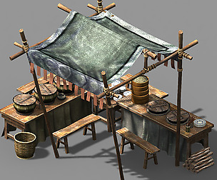 Song dynasty-props-bun stall