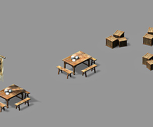 Song dynasty-props-cargo station