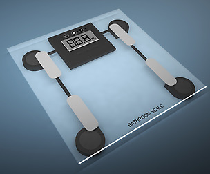 Bathroom weight scale