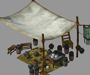 Song dynasty-dongshi-medicine stall