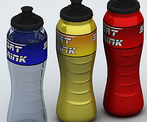 Sport bottle isotonic high detail poly