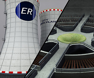 Cooling Tower Power Plant Interior
