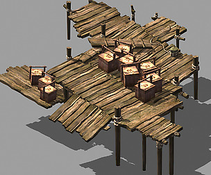 Port-Cargo-Wooden Table-Ship Plate 32