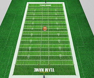 Football american stadium field low poly
