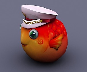 fish Ball red cartoon
