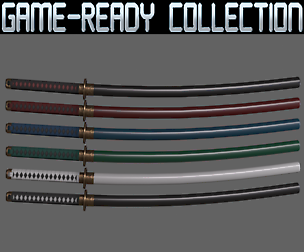 PBR Katana Japanese Sword Ver.2 - Collection