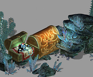 Undersea-Dragon Palace Hall-Treasure-Kelp 03