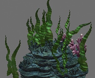Undersea-Dragon Palace Hall-Props-Plants