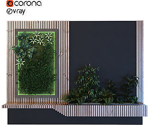 Vertical Plant Set 049  Bench