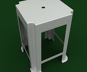 Garden plastic stool