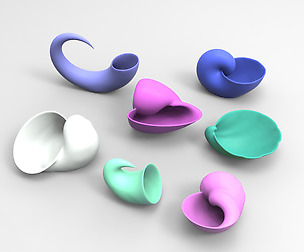 7 Shell Geometric Planter for 3D Printing