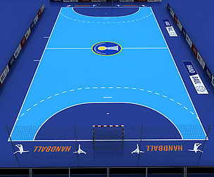 Handball stadium court