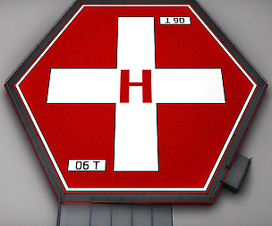 Helipad hexagon