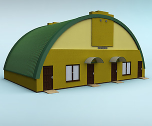 Rounded building
