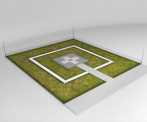 Helipad ground