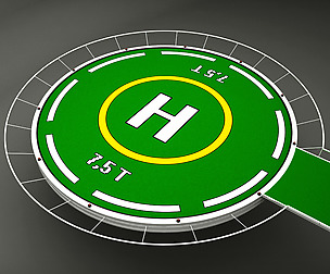 Helipad rounded