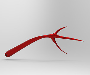 Barbed Bead Jewelry Pendant with Thorn