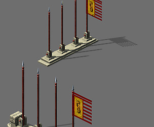 Flag Tower of Honghe Temple