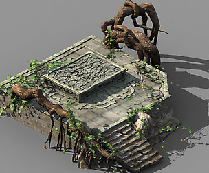 Huaguoshan-Faction-Big Tree Root 01