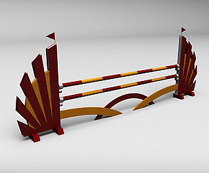 Horse jump obstacle 01