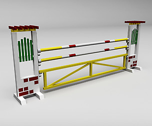 Horse jump obstacle 04
