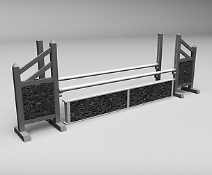 Horse jump obstacle 03
