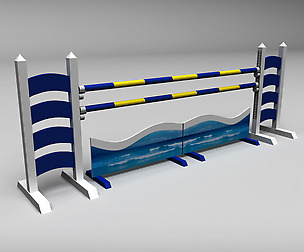 Horse jump obstacle 06