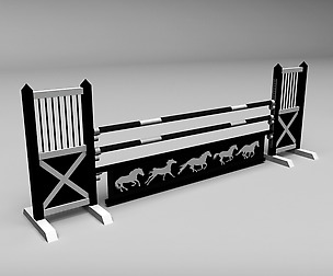 Horse jump obstacle 08