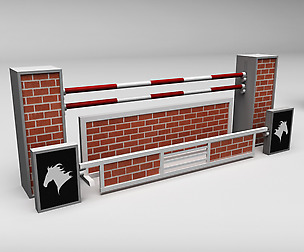 Horse jump obstacle 09
