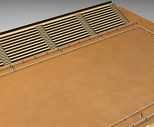 Horse jump riding arena tribune