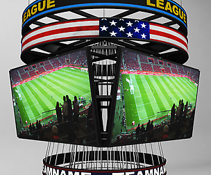 Jumbotron scoreboard hexagon