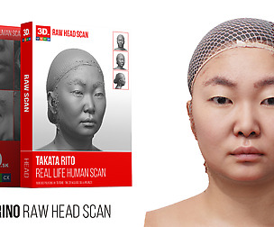 Takata Rino Raw 3D Head Scan