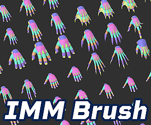 ZBrush - IMM Hands Blockouts Brush