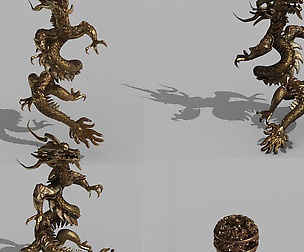 Shabak-Bronze Dragon and Ball